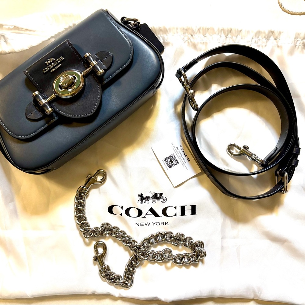Coach Denim Midnight Brie Crossbody Bag - New without tags